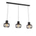 QAZQA Hanglamp baya - Zwart - Design - L 120cm