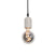 QAZQA Hanglamp pedra - Zwart - Industrieel - D 9cm