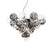 QAZQA Hanglamp zwart met smoke en helder glas 13-lichts - Bonnie