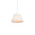 QAZQA Retro hanglamp wit 35 cm - Plisse