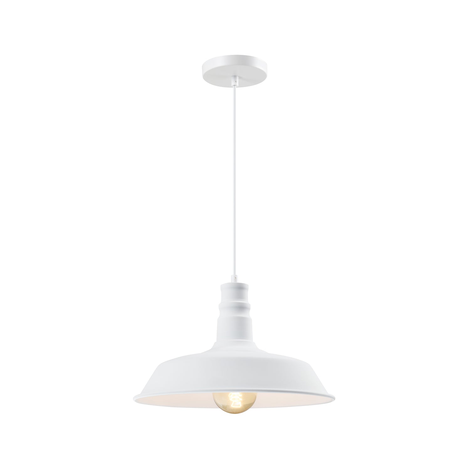 QUVIO Hanglamp rond wit- QUV5158L-WHITE