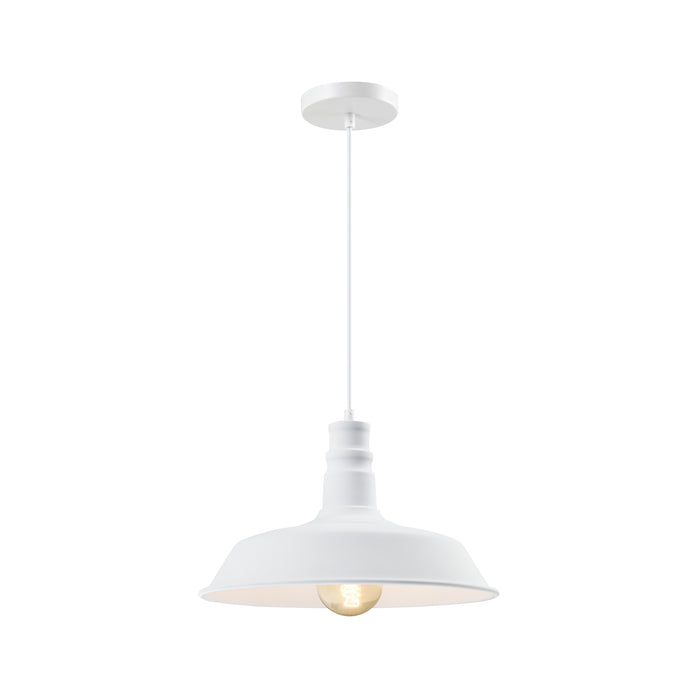 QUVIO Hanglamp rond wit- QUV5158L-WHITE