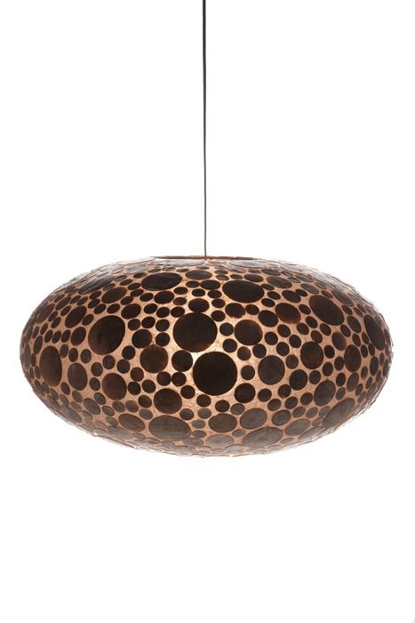 villaflor Hanglamp Coin Gold 60cm ufo