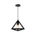 QUVIO Hanglamp met metalen frame driehoek zwart - QUV5151L-BLACK