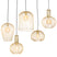 QAZQA Set van 5 design hanglampen goud - Wires