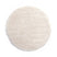 Tapeso Rond hoogpolig vloerkleed - Cozy Shaggy - wit - 80 cm