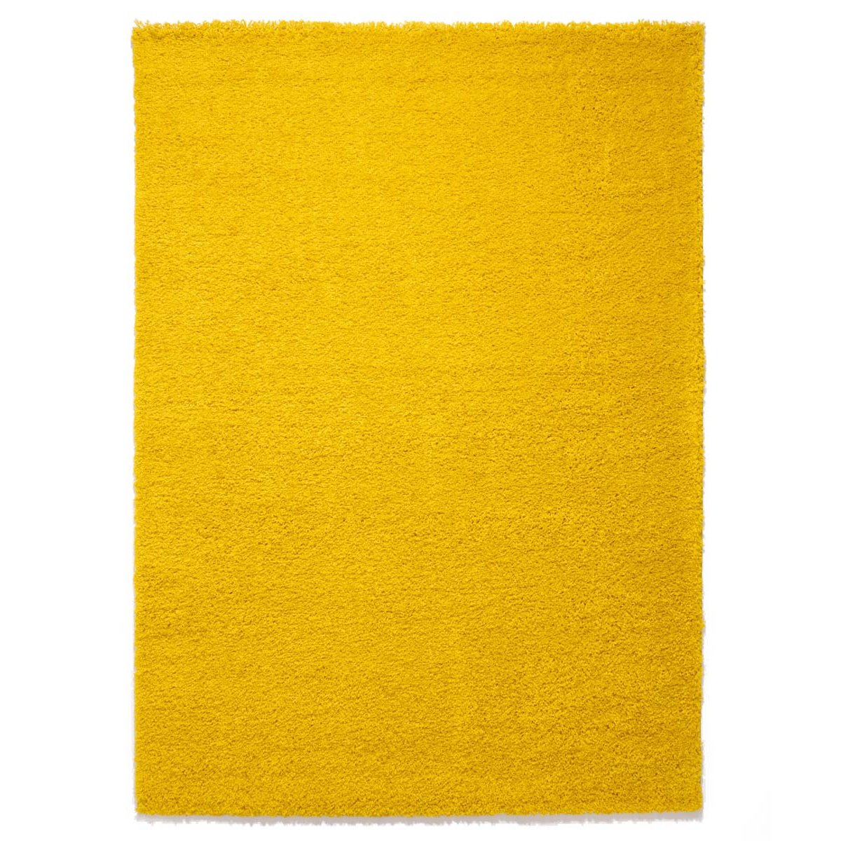 Tapeso Hoogpolig vloerkleed shaggy Trend effen - geel - 240x340 cm