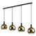 Freelight Gradiente -  Hanglamp - 4 x 20cm - Goud - Zwart