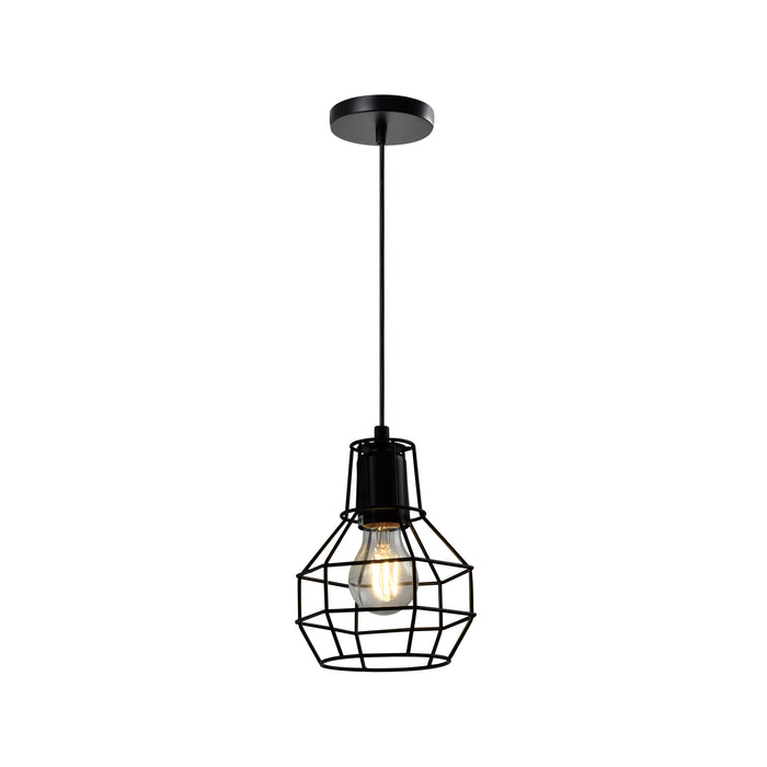 QUVIO Hanglamp metalen frame zwart - QUV5146L-BLACK