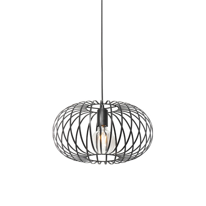 QAZQA Design hanglamp zwart draad 39cm - Johanna
