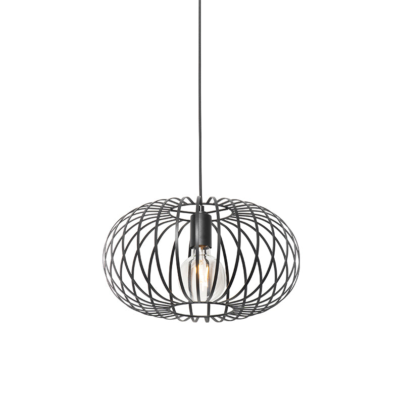 QAZQA Design hanglamp zwart draad 39cm - Johanna