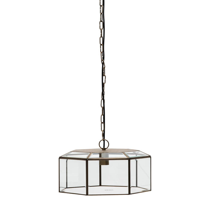 Riviera Maison French Glass Hanging Lamp gold (Ø) 40x (H) 20