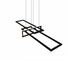 Trio Leuchten Salinas Hanglamp SMD LED 34W Zwart