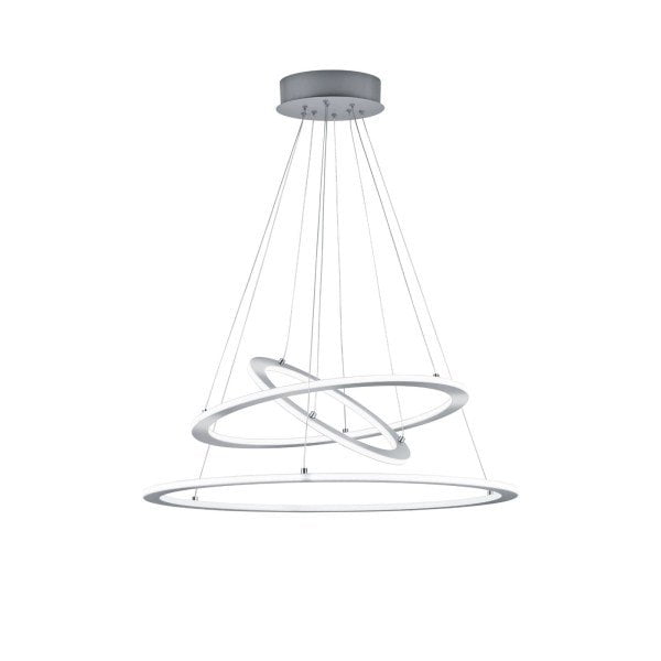 TRIO - Hanglamp Durban Nikkel Ø 80 cm  .