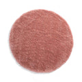 Tapeso Rond hoogpolig vloerkleed - Cozy Shaggy - roze - 240 cm