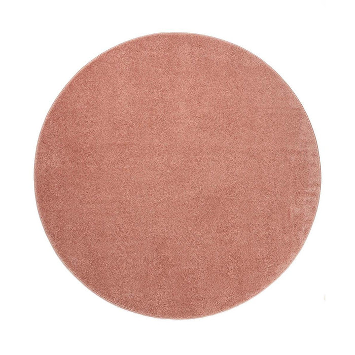 Tapeso Rond vloerkleed Fine - roze - 80 cm