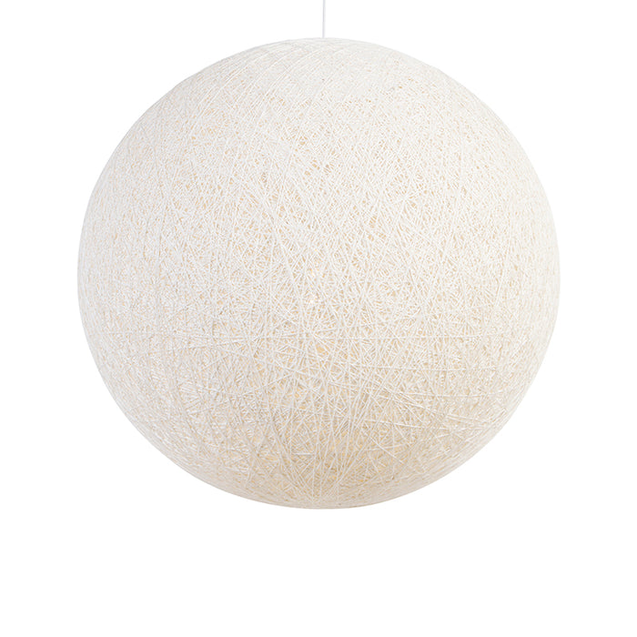 QAZQA Hanglamp corda - Wit - Landelijk - D 800mm