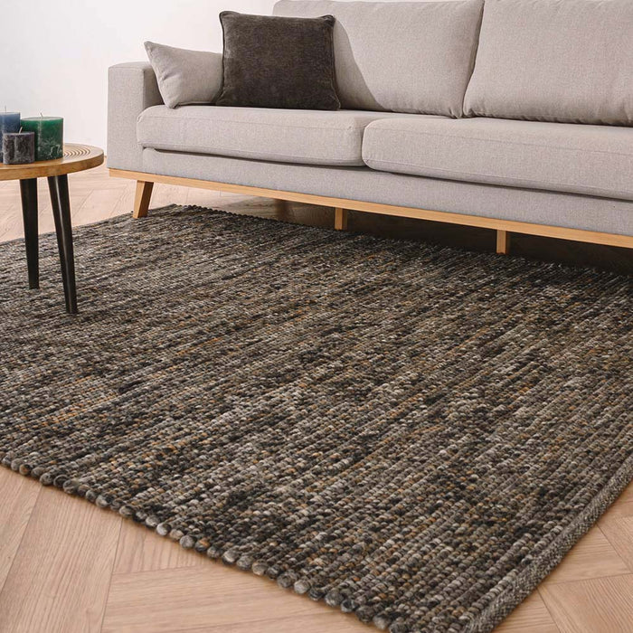Nordic Weavers Wollen vloerkleed Lett - grijs|bruin - 300x400 cm