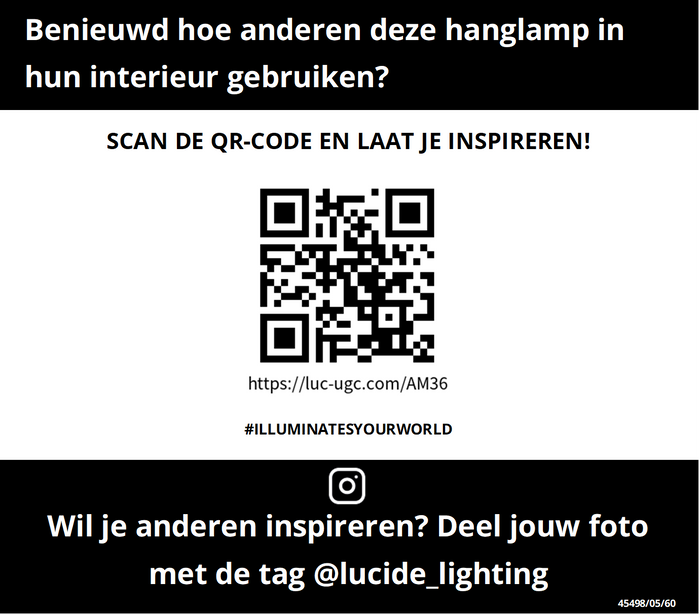 Lucide CORALIE Hanglamp 5xE27 - Transparant