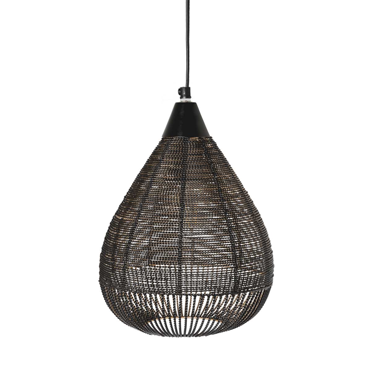 Riverdale - Hanglamp Ise zwart 32cm - Zwart