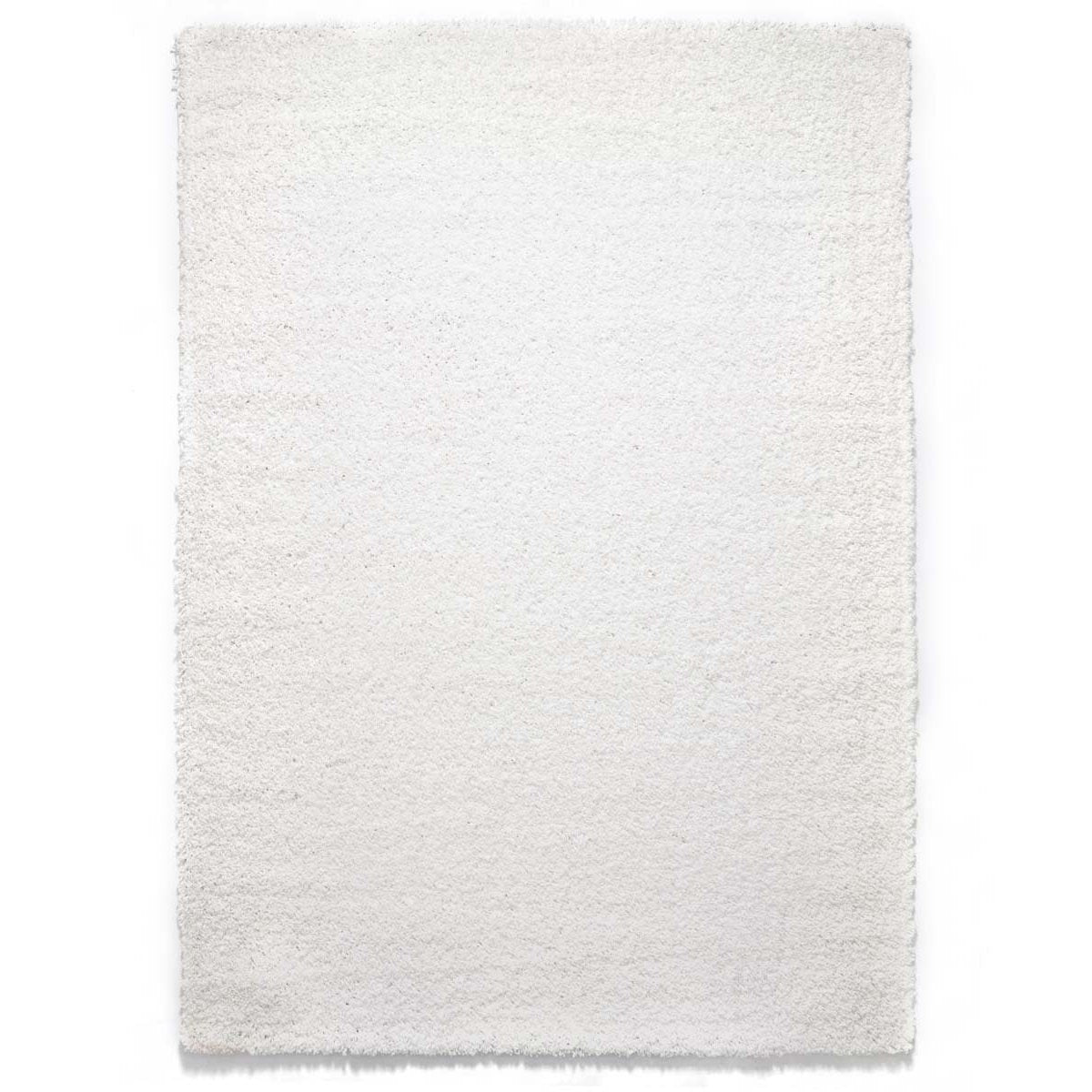 Tapeso Hoogpolig vloerkleed shaggy Trend effen - wit - 300x400 cm