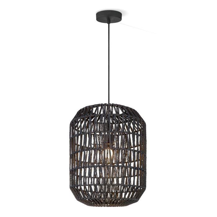 Home sweet home Rope Hanglamp - Zwart
