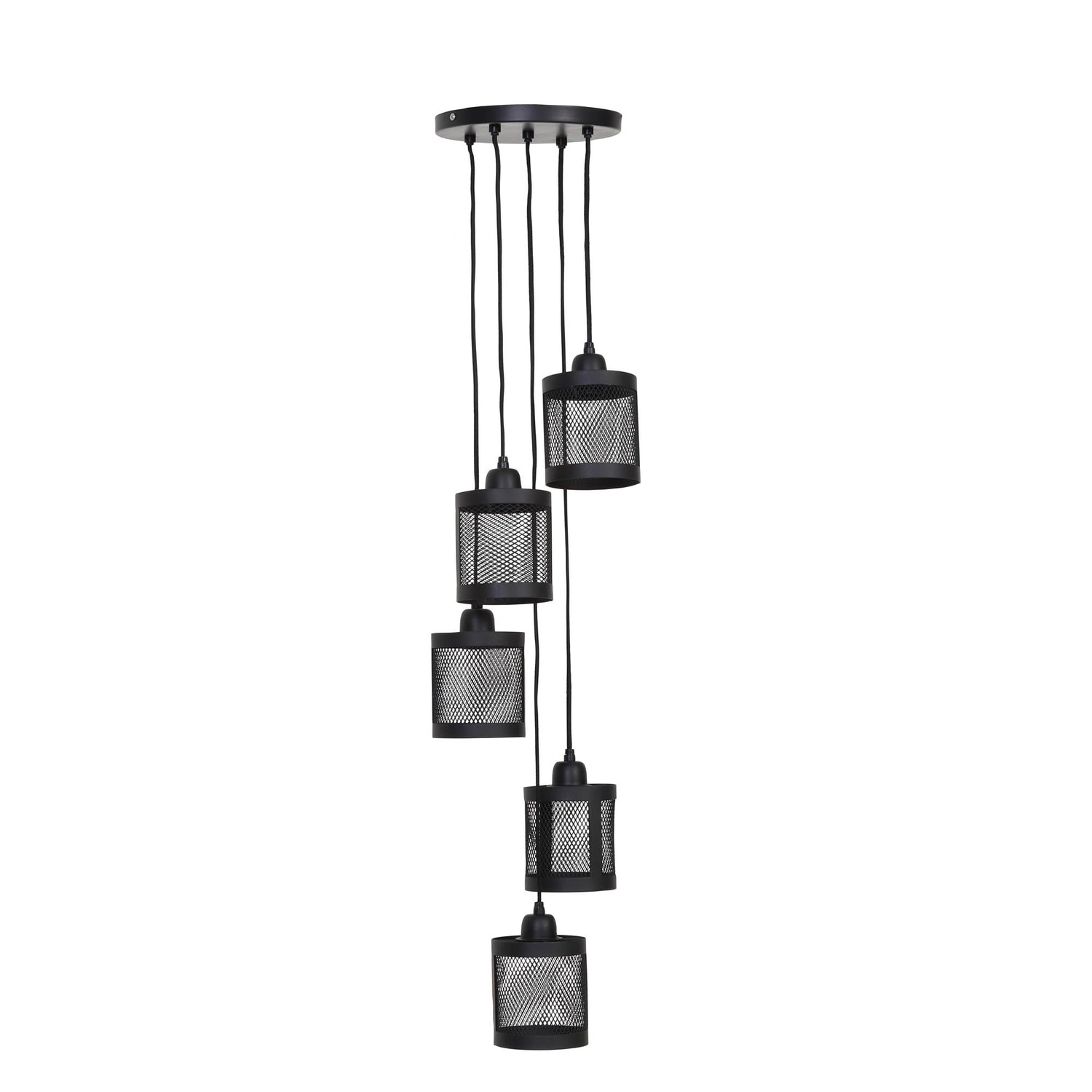 Light & Living Hanglamp Laetitia - Zwart - Ø25cm - 5L