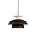 QAZQA Moderne ronde hanglamp zwart met wit 3-laags - Titus