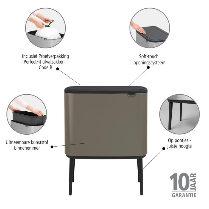 Brabantia Bo Touch Bin Afvalemmer 36 Liter