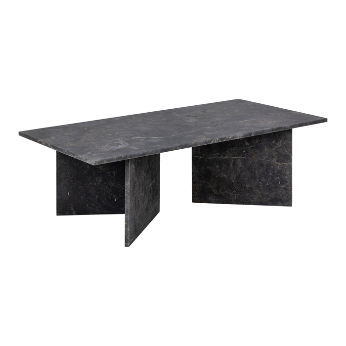 by fonQ Stone Salontafel - Rechthoekig - Zwart