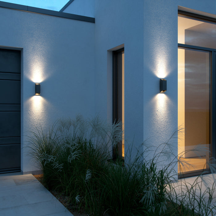 Nordlux Nico Wandlamp - Square H 23,5 cm - Zwart