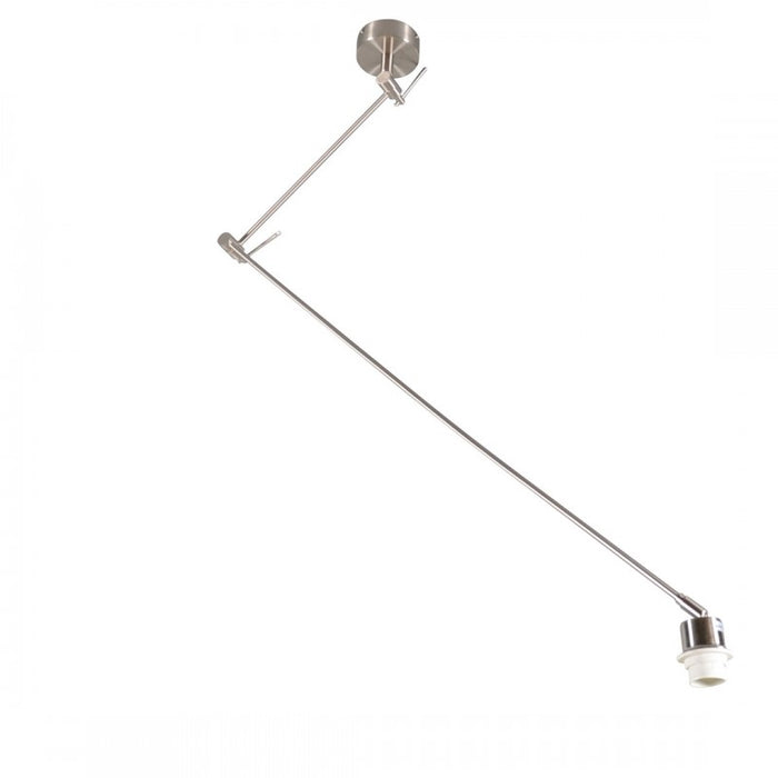 QAZQA Hanglamp staal zonder kap verstelbaar - Blitz