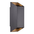 Nordlux Nico Wandlamp - Square H 23,5 cm - Zwart