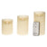 Anna's Collection Stompkaarsen - 3x - ivoor - LED kaarsen