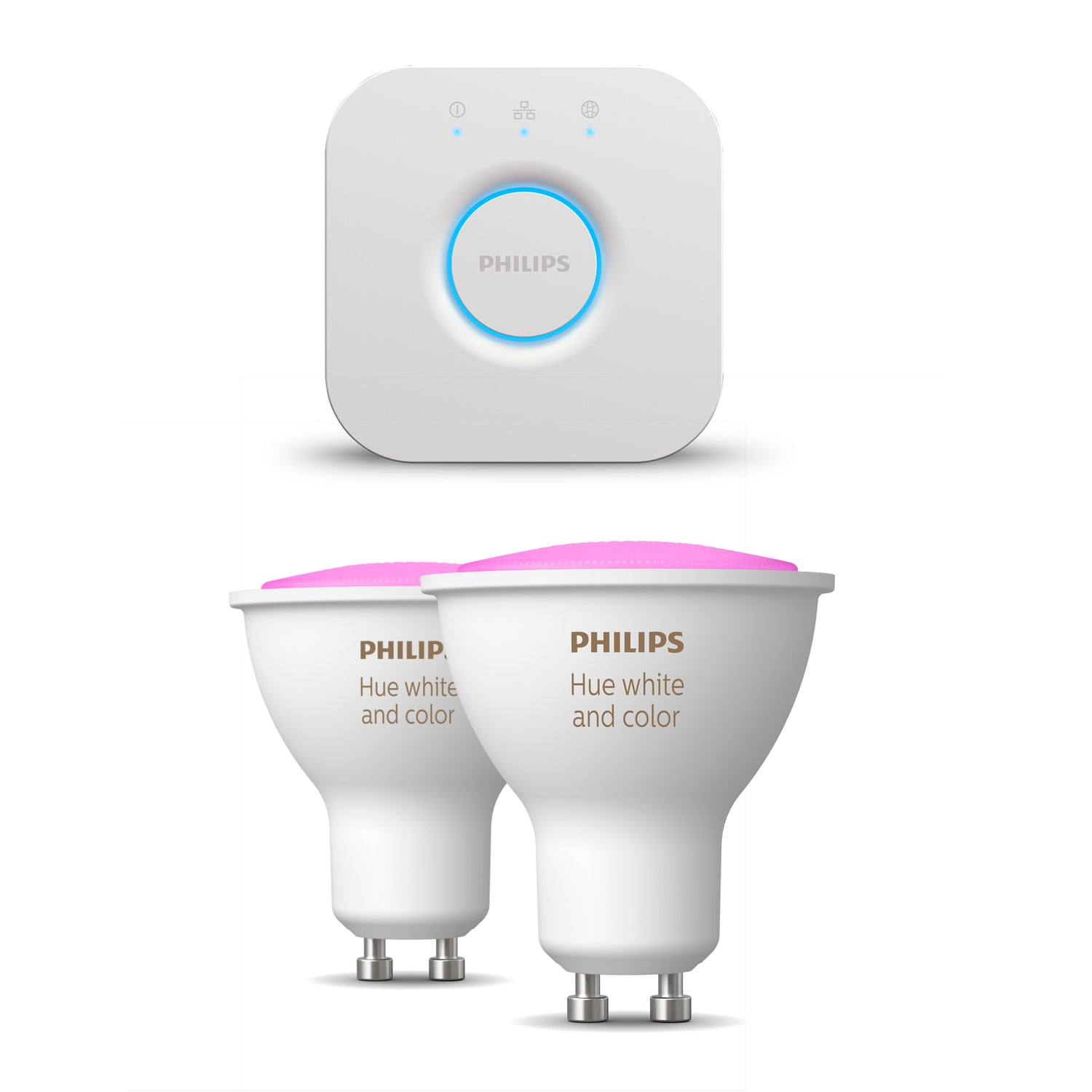 Philips Hue Starterspakket GU10 White & Color Ambiance - Incl. Bridge