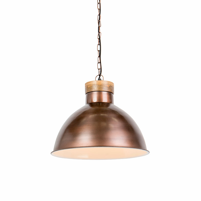 QAZQA Hanglamp Pointer - Koper - Industrieel - H 1320mm