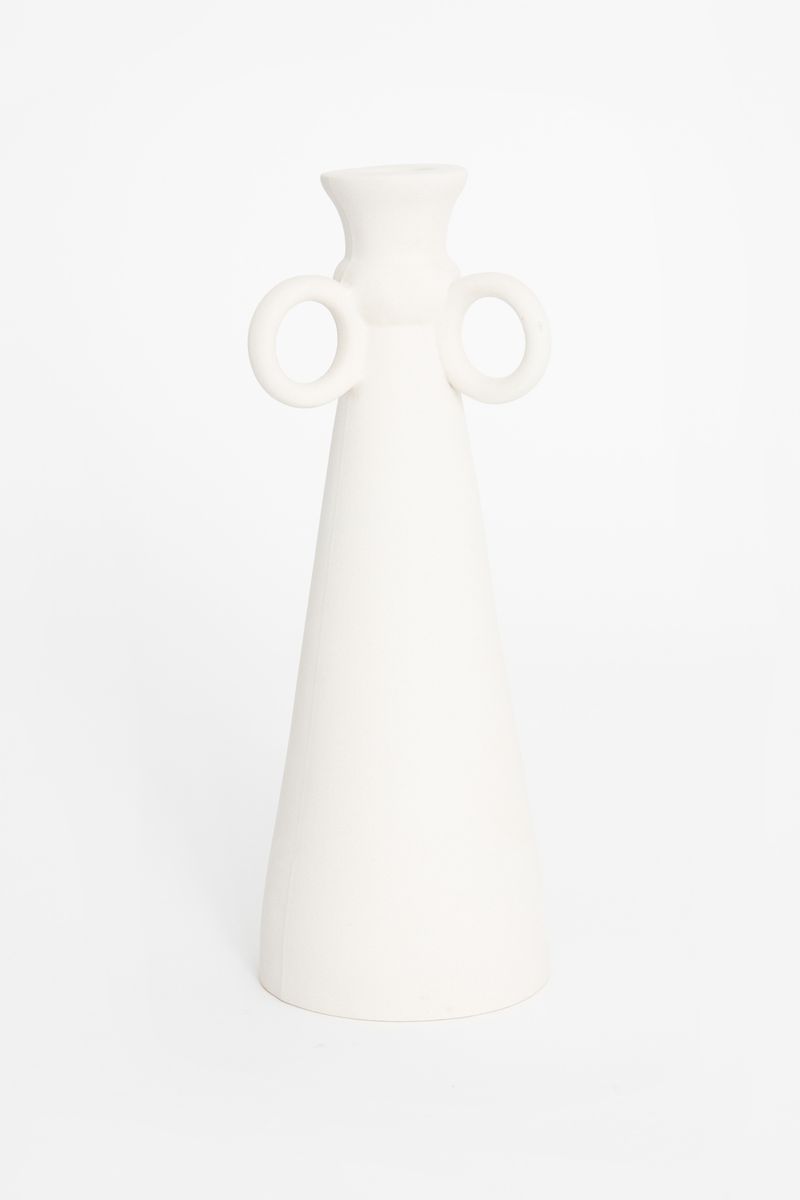 Sissy-Boy Hoge witte keramische kandelaar