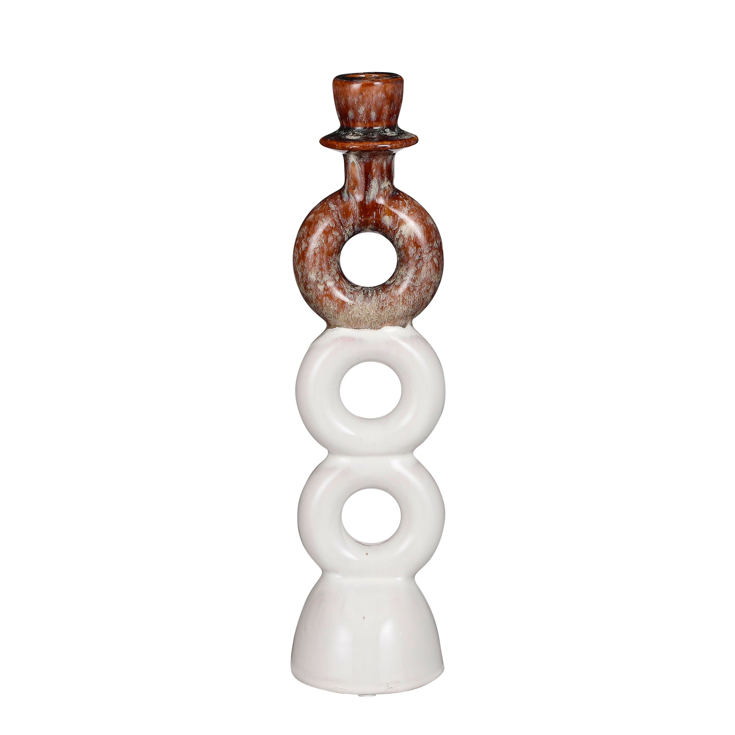 Mica Decorations Kandelaar - H32 x Ø8 cm - Wit