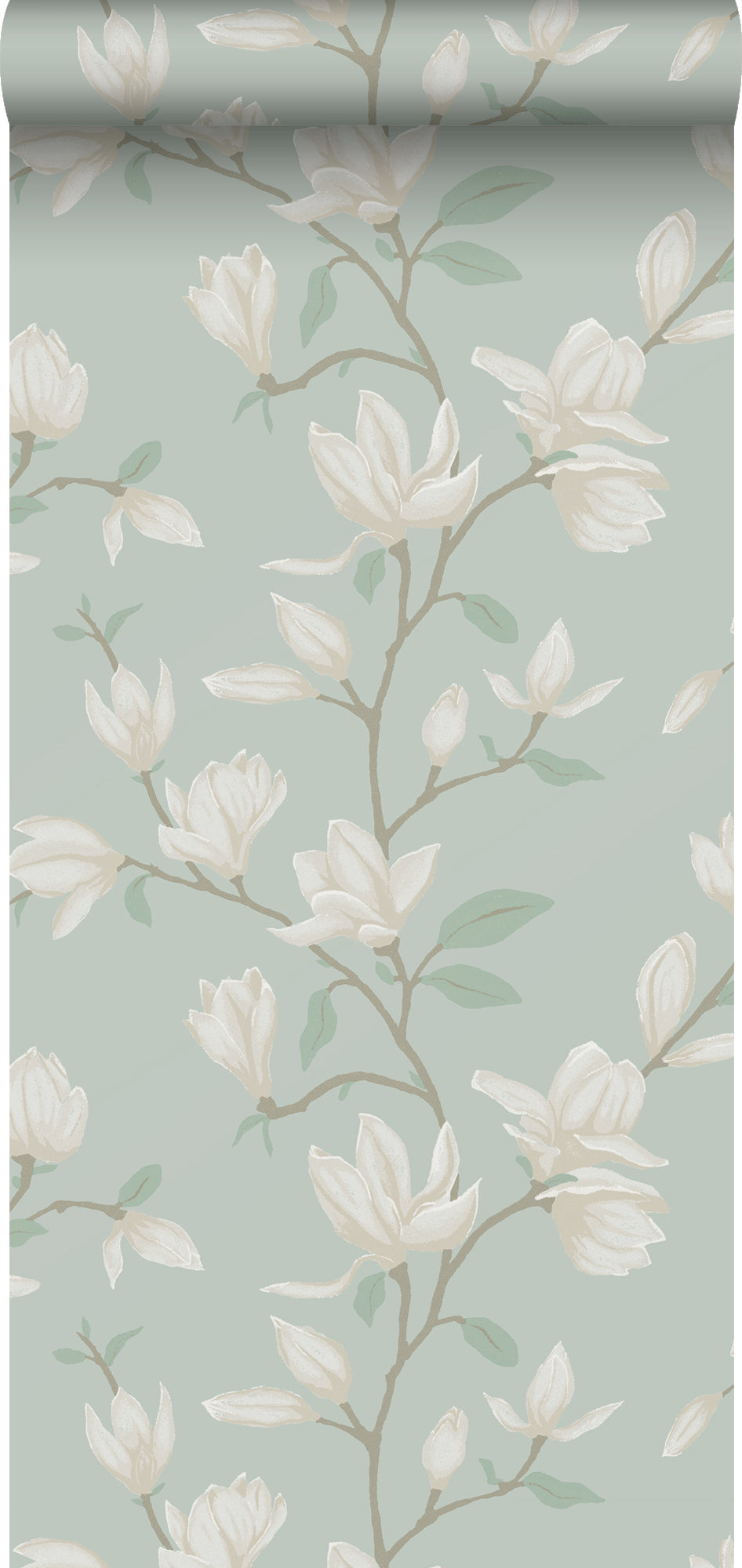 ESTAhome behang magnolia celadon groen - 0.53 x 10.05 m - 139405