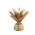 PTMD Kenny Ronde Kandelaar Palm - H15 x Ø15 cm - Poly - Goud