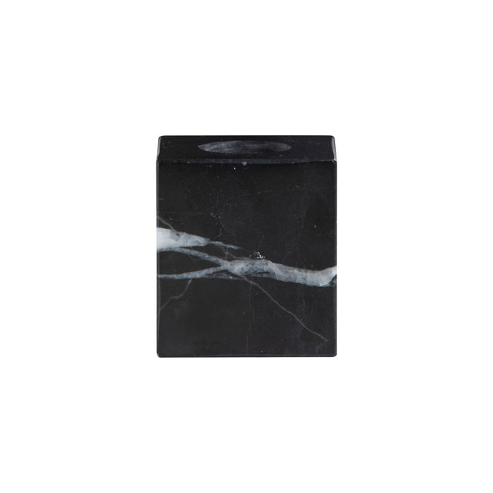 Ted Sparks - Marmeren Diner Kandelaar - Small - Zwart