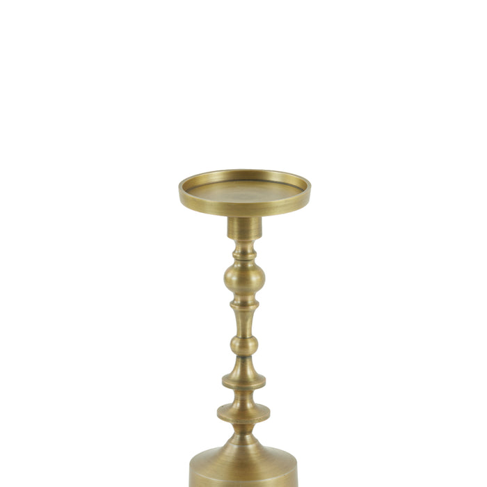 Cozy Ibiza - Kandelaar mat brons metaal 33 cm