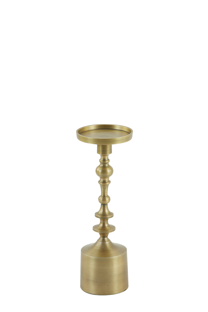 Cozy Ibiza - Kandelaar mat brons metaal 33 cm