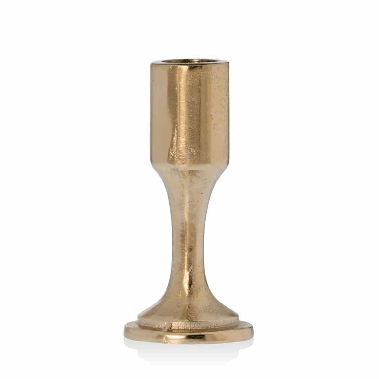 RIVERDALE - Kandelaar Lily 1 champ.goud 10cm