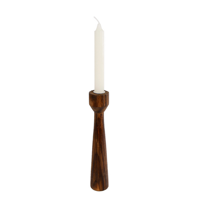 Dulaire Kandelaar Modern|Landelijk Bruin Hout 25 cm
