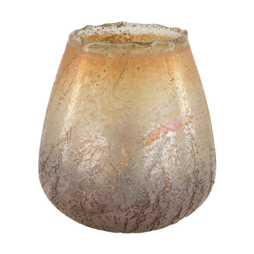 Dijk Natural Collections - Tealight holder glass 18x18cm - Koper