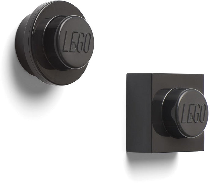 Magneten set van 2, Zwart - LEGO