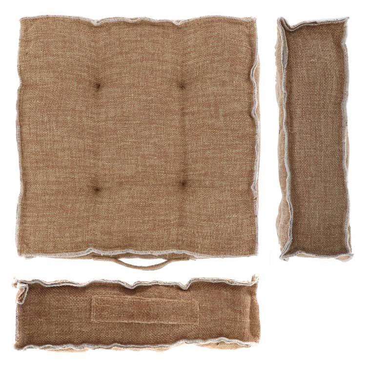 Unique Living - Box Kussen Nessa 45x45x8cm Camel