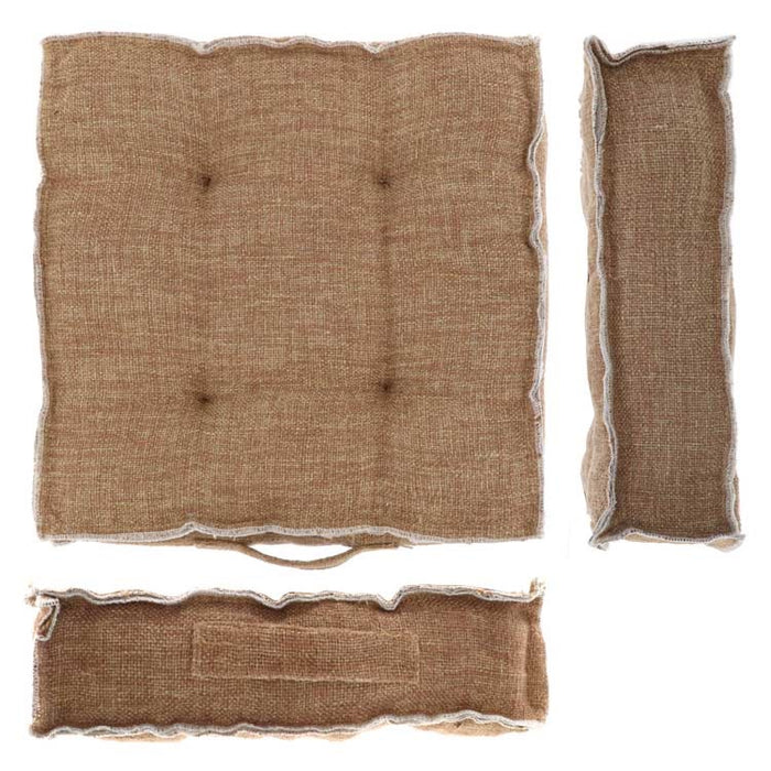 Unique Living - Box Kussen Nessa 45x45x8cm Camel