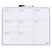 DESQ Weekplanner frameloos magnetisch 40x50 cm wit